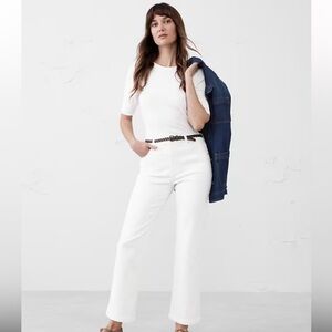 Banana Republic Kick Flare High Rise Cropped Jeans